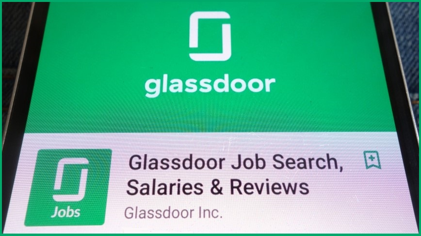 Glassdoor app screen