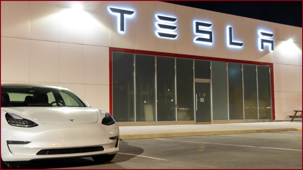 Tesla shopfront