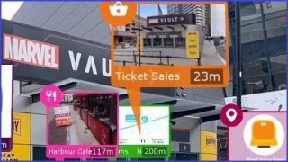Augmented reality helps fans avoid toilet queues