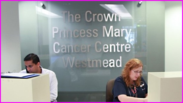 Reception area of the Crown Princess Mary Cancer Centre in Sydney