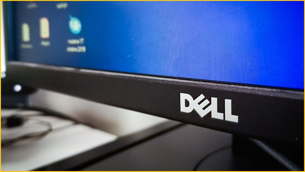 Close up of a Dell Monitor