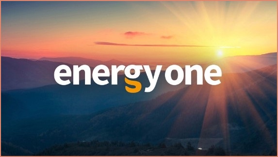 energy one logo on sunset background