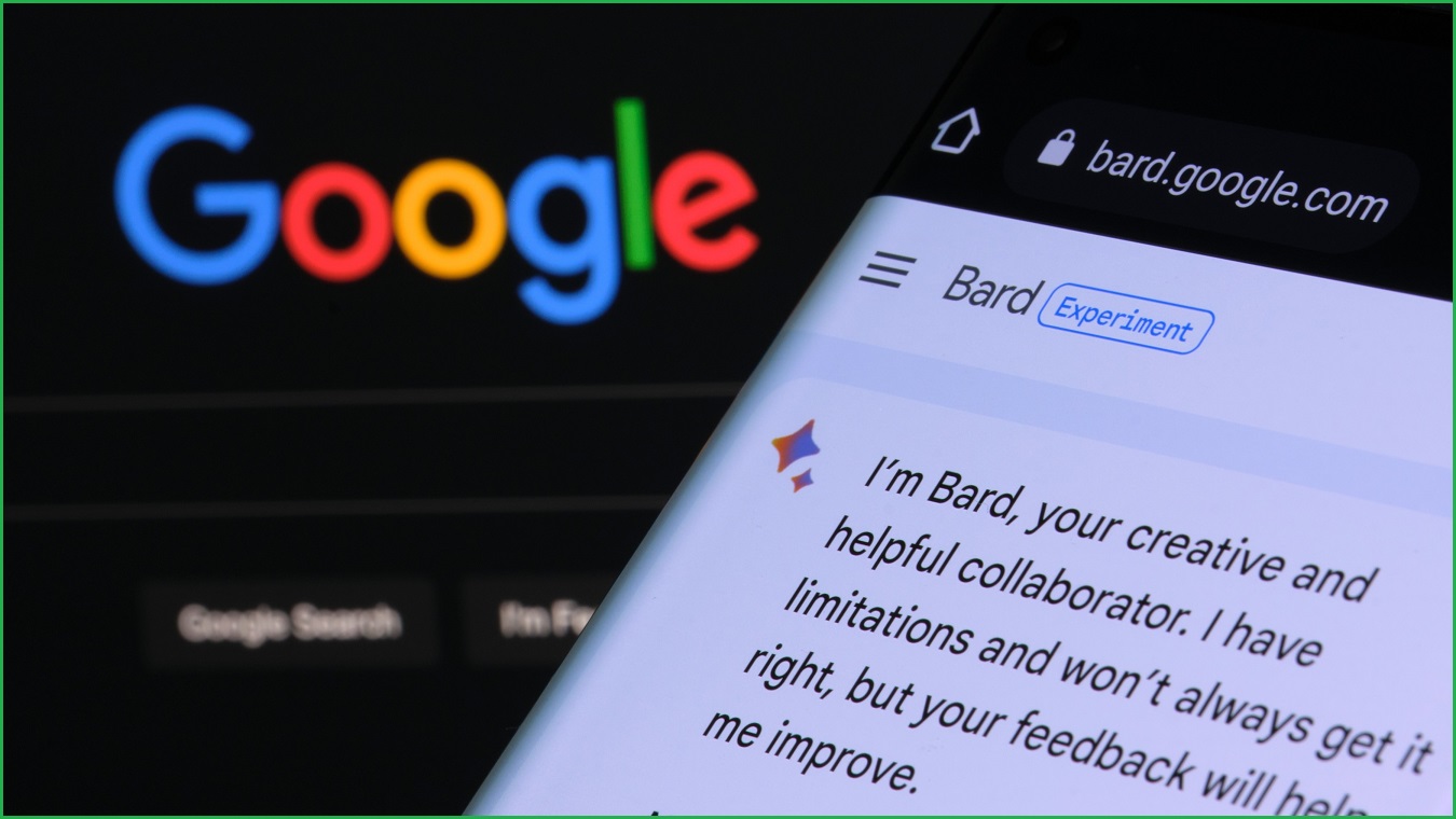 Google Bard on a phone screen.