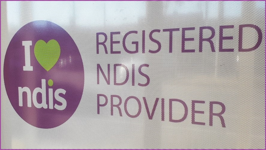 NDIS storefront sign