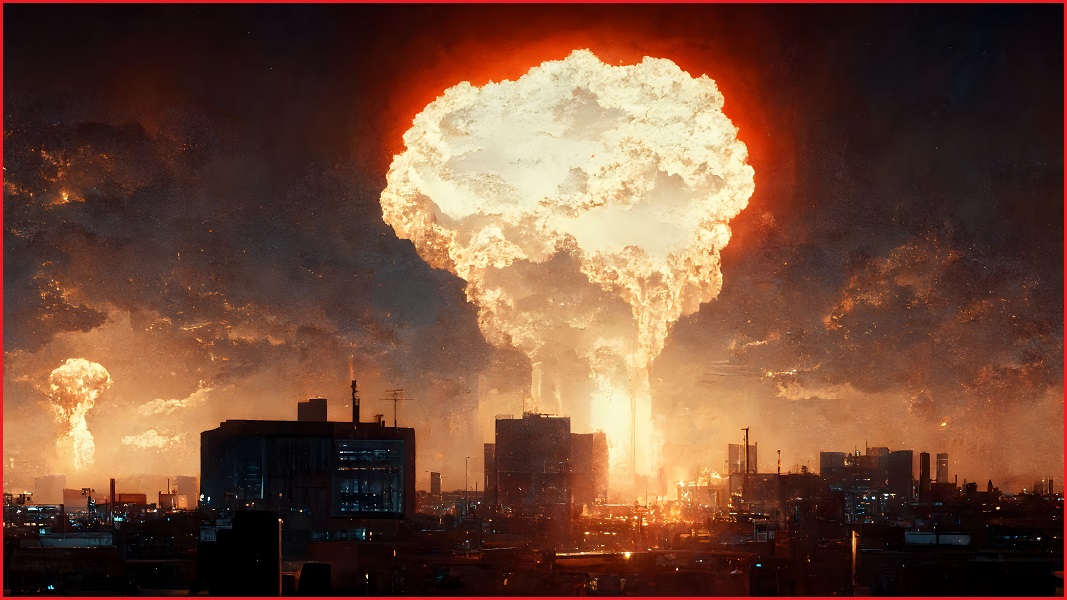 nuclear explosions in a city