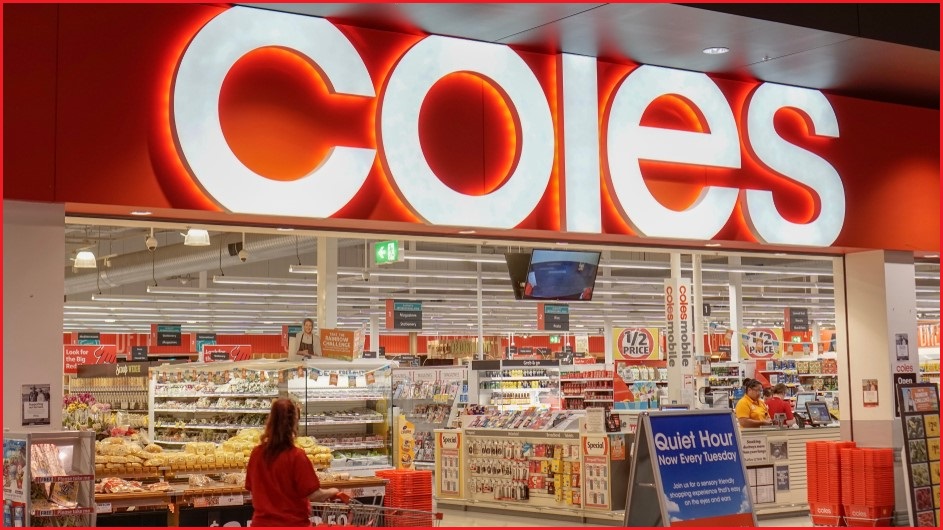 Coles supermarket storefront