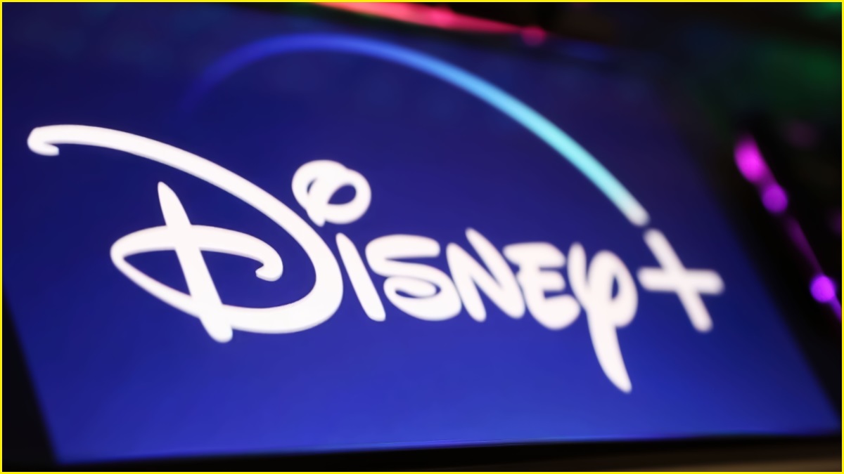 A close up of the Disney+ logo on a screen.