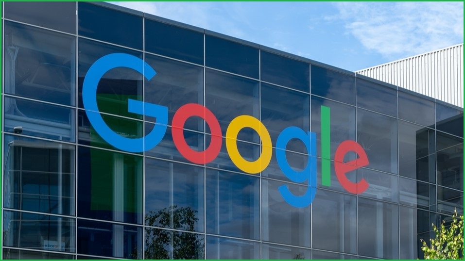 Google logo on a building