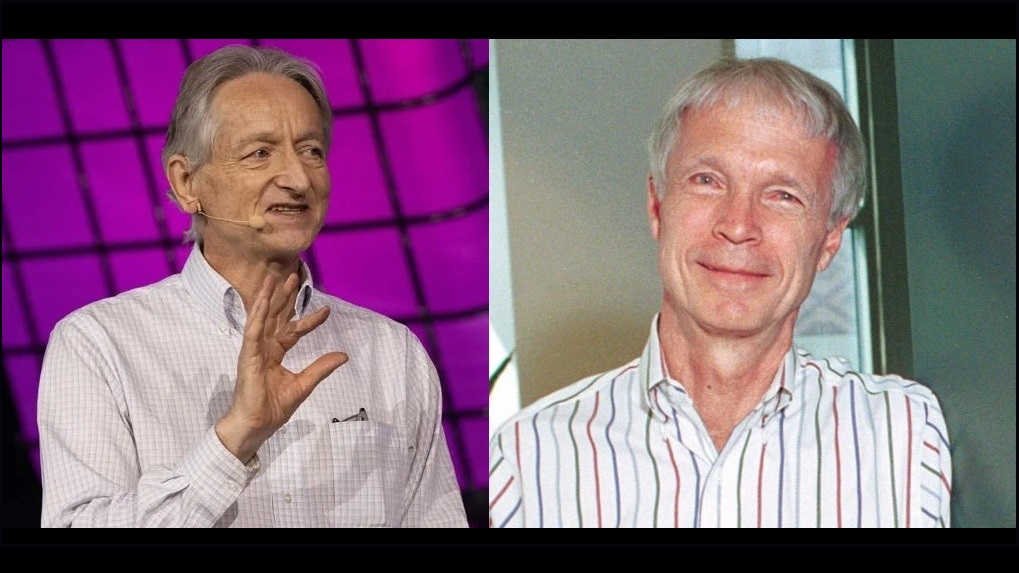 Winners of the Nobel Prize for Physics, Geoffrey Hinton and John Hopfield.