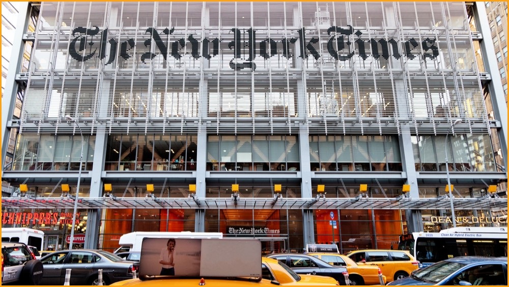 New York Times building in New York