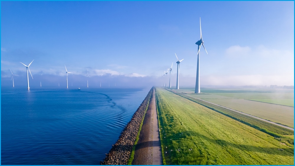 Wind turbine farm