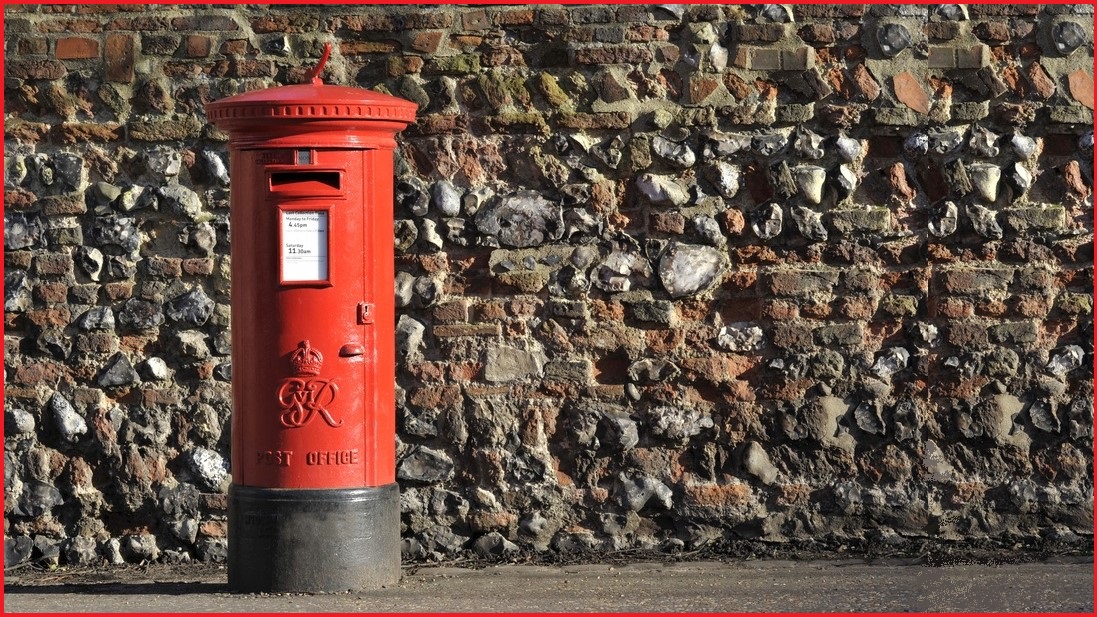 UK red post box