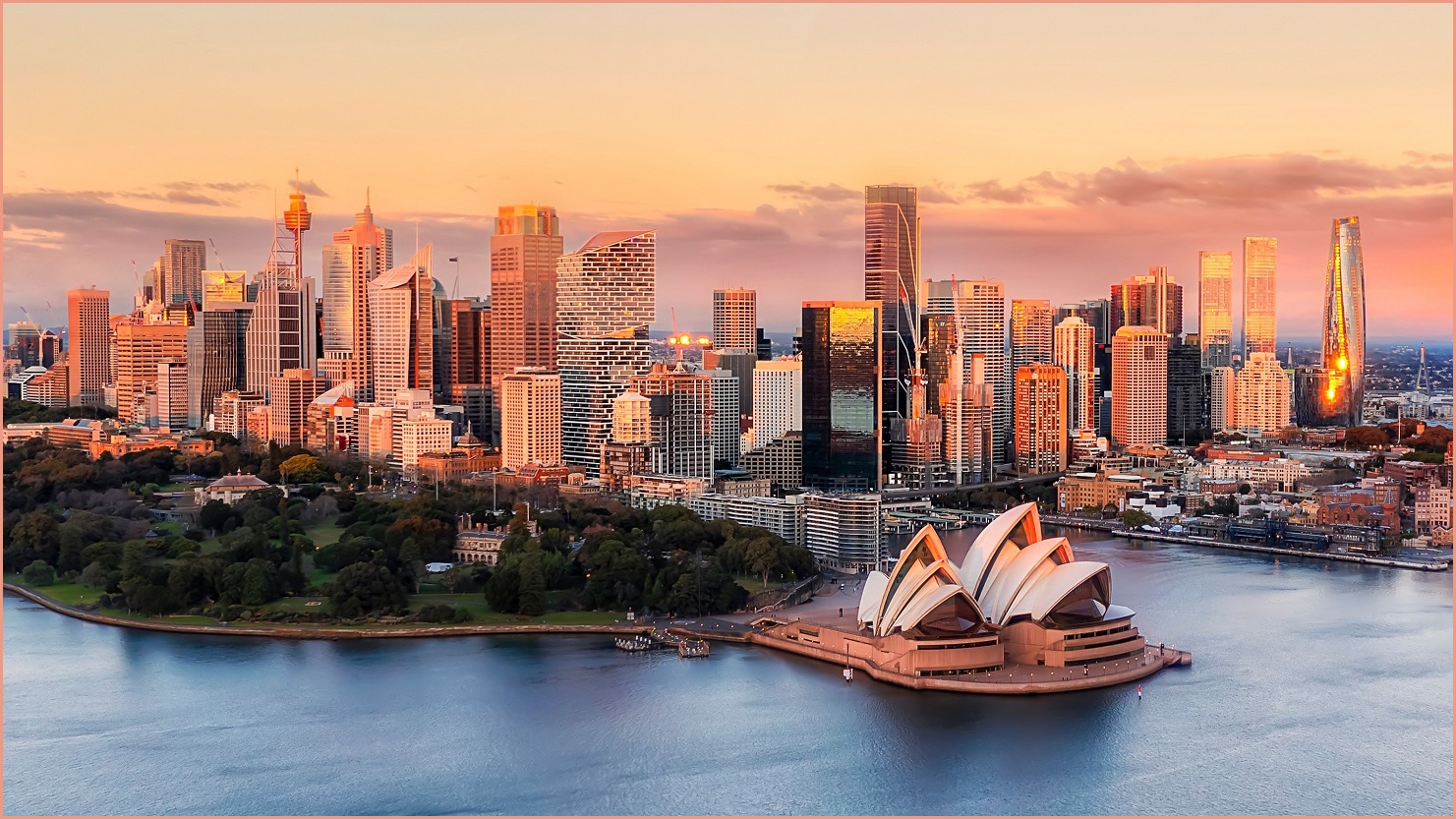Sydney Harbour, showing Sydney Opera House.