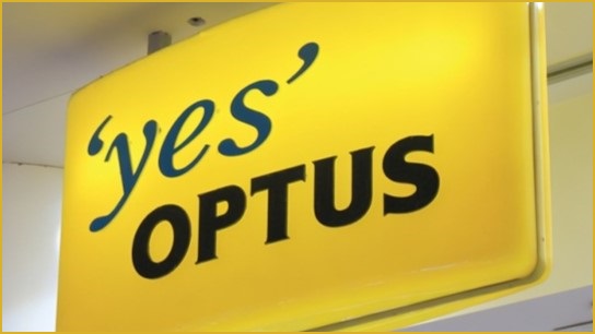 'yes' Optus signage.