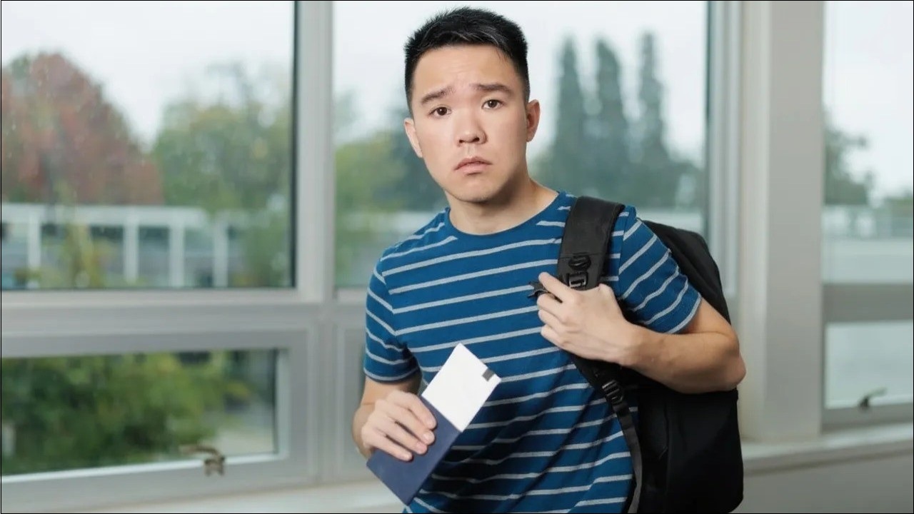 Sad international student