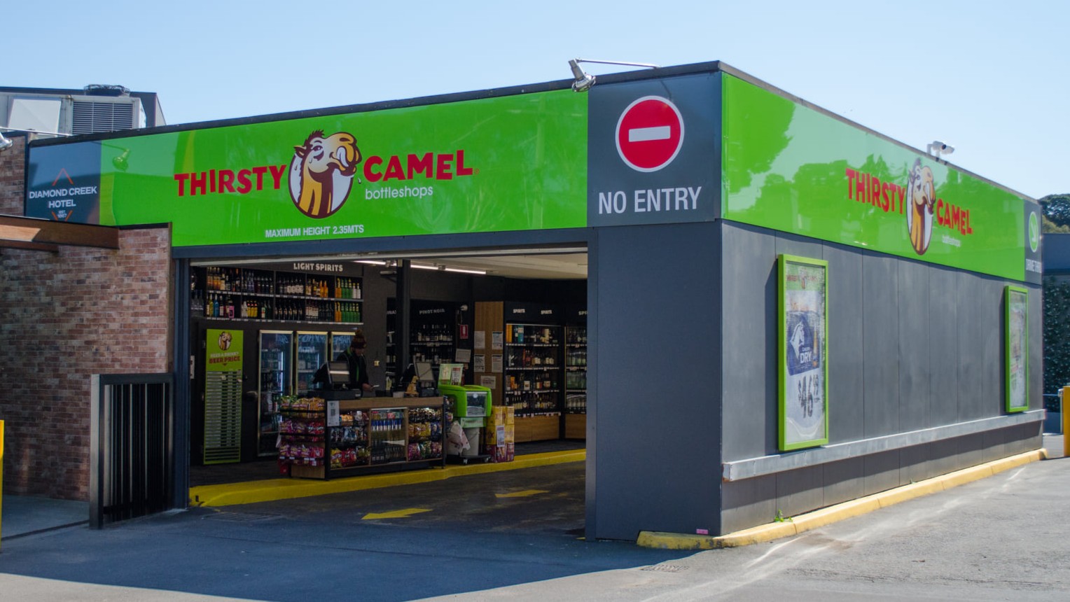 Thirsty Camel shopfront