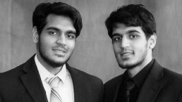 Twin brothers Sohaib and Muneeb Akhter 