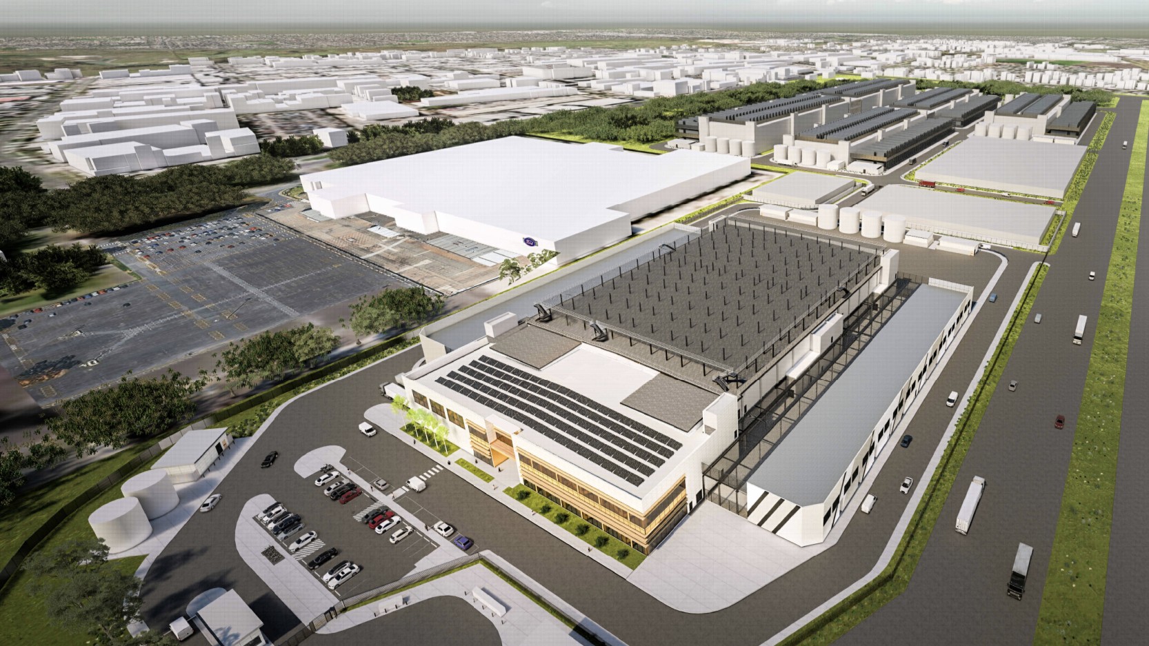 Artist's impression of proposed Campbellfield data cantre.