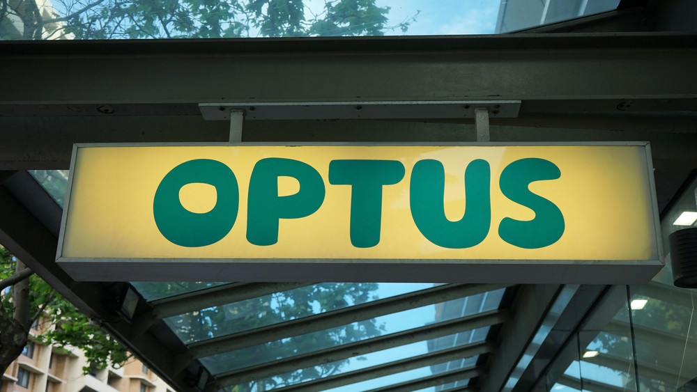 Optus signage.