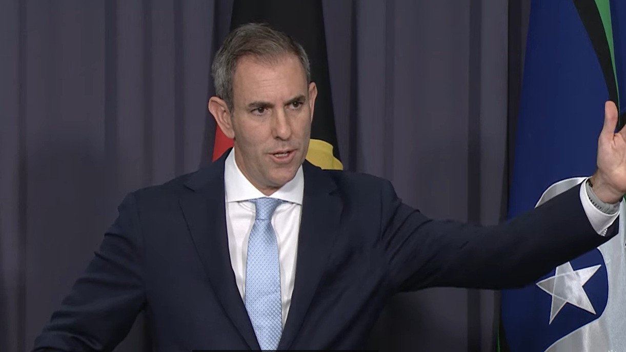 Treasurer Jim Chalmers at press conference