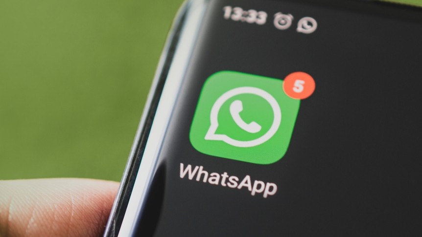 WhatsApp icon displayed on a phone screen