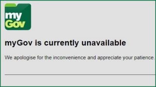 MyGov website crashes